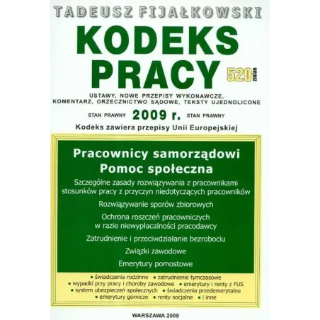 KODEKS PRACY Tadeusz Fijałkowski - WGP