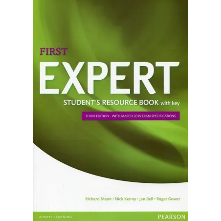 FIRST EXPERT 3ED STUDENTS RESOURCE BOOK WITH KEY - Pearson