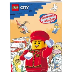 LEGO CITY KOLOROWANKA Z NAKLEJKAMI 5+ - Ameet