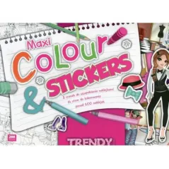 BLOK MAXI COLOUR STICKERS KOLOROWANKA - Olesiejuk