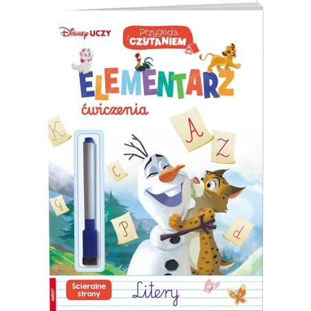 DISNEY UCZY. ELEMENTARZ. ĆWICZENIA, LITERY - Ameet