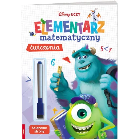 DISNEY UCZY POTWORY I SPÓŁKA ELEMENTARZ MATEMATYCZNY ĆWICZENIA - Ameet