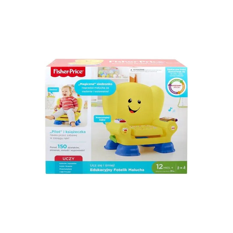 EDUKACYJNY FOTELIK MALUCHA UCZ SIĘ I ŚMIEJ FISHER-PRICE 12M+