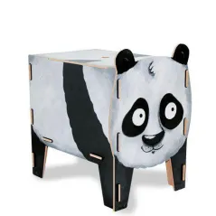 EKO TABORET STOLIK SCHOWEK NA ZABAWKI 3W1 PANDA