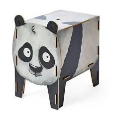 Eko Taboret Stolik Schowek Na Zabawki 3W1 Panda