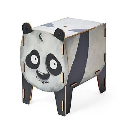 Eko Taboret Stolik Schowek Na Zabawki 3W1 Panda