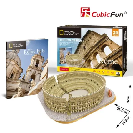 RZYM KOLOSEUM PUZZLE 3D 131 ELEMENTÓW NATIONAL GEOGRAPHIC - National Geographic