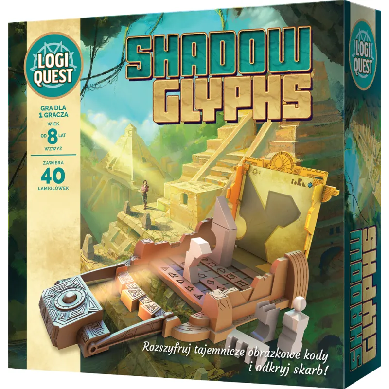 LOGIQUEST SHADOW GLYPHS EDYCJA POLSKA GRA LOGICZNA 8+ - Asmodee