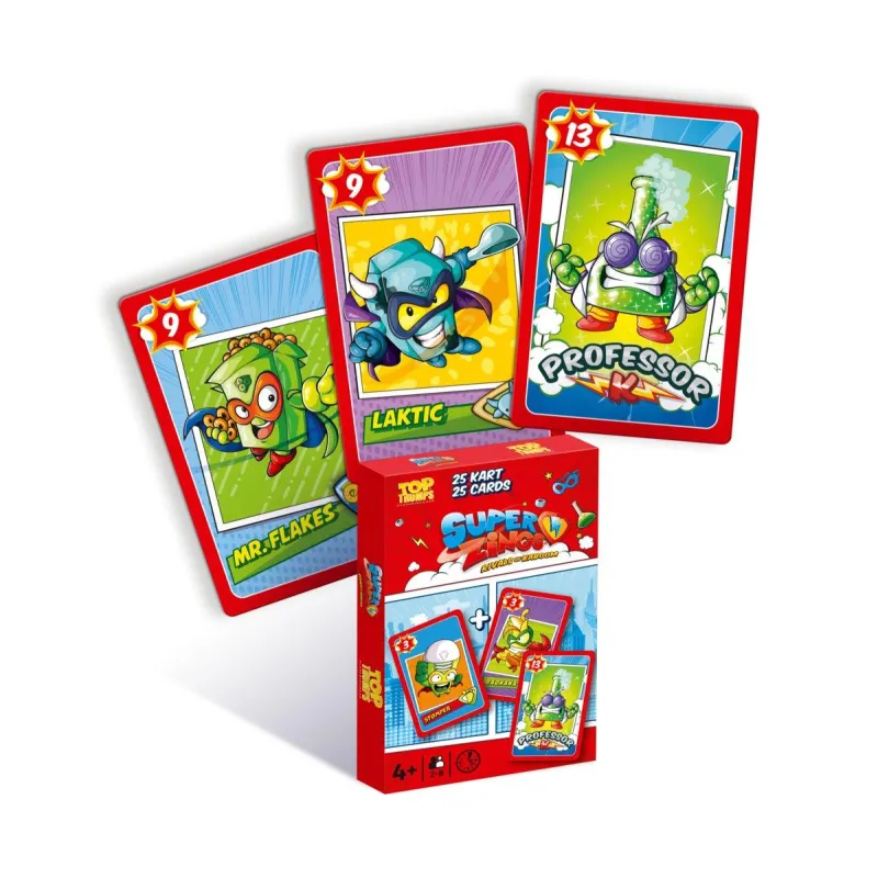 PIOTRUŚ GRA KARCIANA TOP TRUMPS SUPER ZINGS 4+ - Magic box