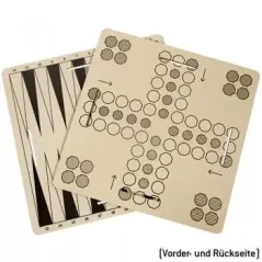 LUDO + BACKGAMMON GRA PLANSZOWA ZESTAW DO STOŁKÓW/TABORETÓW WERKHAUS - Werkhaus
