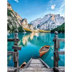 NAD JEZIOREM LAGO ZESTAW DO MALOWANIA PO NUMERACH 40 X 50 CM