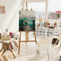 NAD JEZIOREM LAGO ZESTAW DO MALOWANIA PO NUMERACH 40 X 50 CM - Brushme