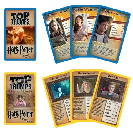 Harry Potter Tin Hufflepuff Top Trumps Gra Karciana  7+