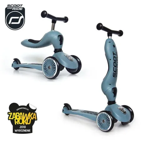 JEŹDZIK I HULAJNOGA HIGHWAYKICK 1 2W1 SCOOTANDRIDE STEEL 1-5 LAT