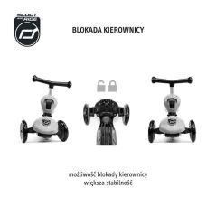JEŹDZIK I HULAJNOGA HIGHWAYKICK 1 2W1 SCOOTANDRIDE STEEL 1-5 LAT