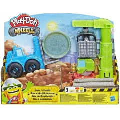 DŹWIG I WÓZEK WIDŁOWY WHEELS ZESTAW KREATYWNY PLAY DOH 3+ - Hasbro