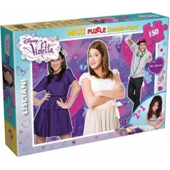 PUZZLE DWUSTRONNE MAXI DISNEY VIOLETTA 150 ELEMENTÓW - Lisciani