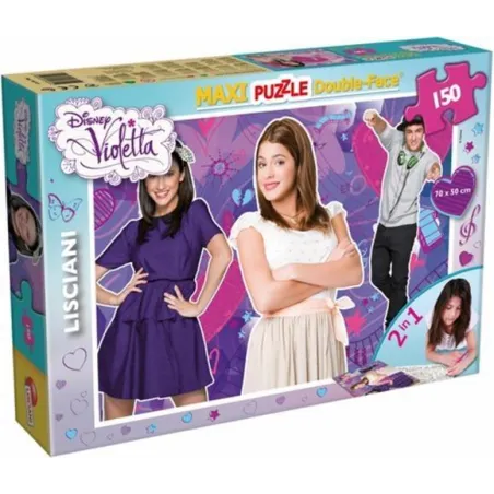 PUZZLE DWUSTRONNE MAXI DISNEY VIOLETTA 150 ELEMENTÓW - Lisciani