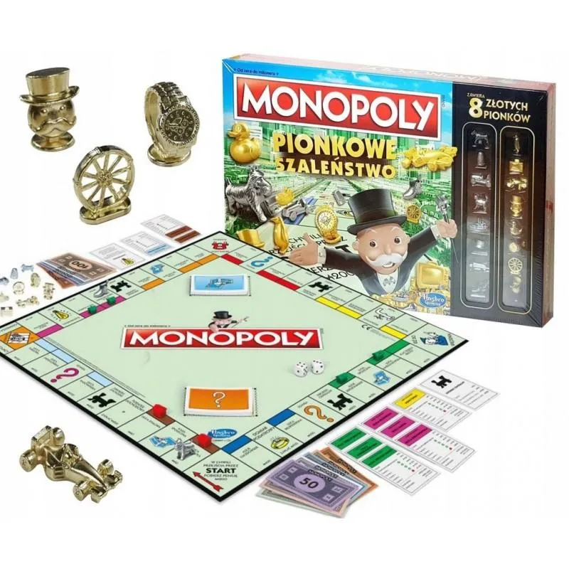 MONOPOLY PIONKOWE SZALEŃSTWO GRA PLANSZOWA 8+ - Hasbro