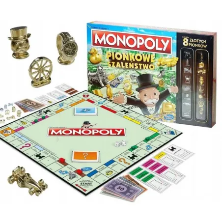 MONOPOLY PIONKOWE SZALEŃSTWO GRA PLANSZOWA 8+ - Hasbro