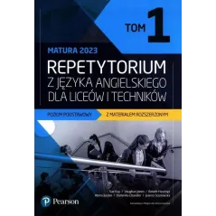 REPETYTORIUM Z JĘZYKA ANGIELSKIEGO DLA LICEÓW I TECHNIKÓW 1 MATURA 2023 POZIOM PODSTAWOWY Z MATERIAŁEM ROZSZERZONYM Sue K...