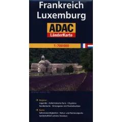 ADAC FRANKREICH LUXEMBURG MAPA DROGOWA 1:700000 - MairDumont