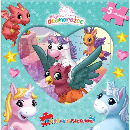 Moje Jednorożce. Książka Z Puzzlami Moje Jednorożce. Książka Z Puzzlami