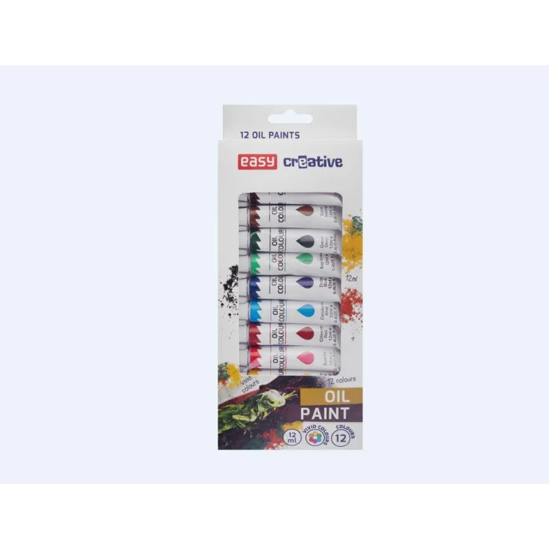 FARBY OLEJNE 12 KOLORÓW 12ML EASY CREATIVE - Spokey