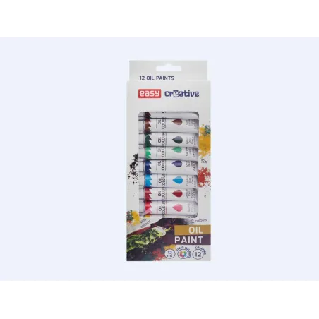FARBY OLEJNE 12 KOLORÓW 12ML EASY CREATIVE - Spokey