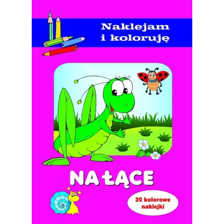 NA ŁĄCE. KOLOROWANKA Z NAKLEJKAMI - Olesiejuk