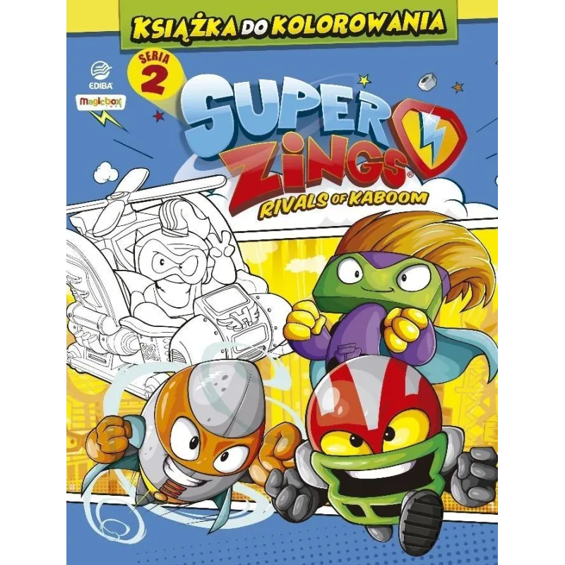 SUPER ZINGS KSIĄŻKA DO KOLOROWANIA + FIGURKA