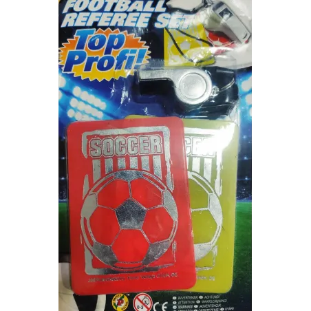 KARTY SĘDZIOWSKIE + GWIZDEK DO ZABAWY MAŁY PIŁKARZ 3+ - Panini