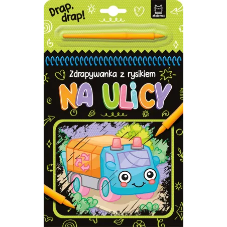 Na Ulicy. Zdrapywanka Z Rysikiem Na Ulicy. Zdrapywanka Z Rysikiem