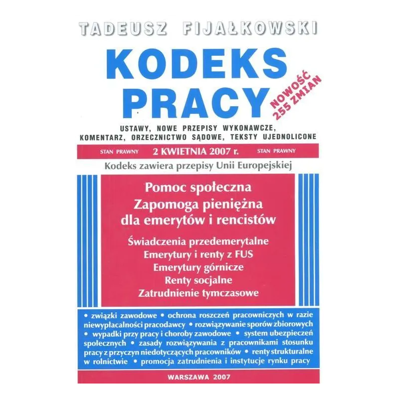 KODEKS PRACY Tadeusz Fijałkowski - WGP
