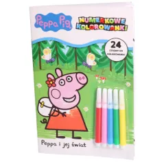 ŚWINKA PEPPA. PEPPA I JEJ ŚWIAT. NUMERKOWE KOLOROWANKI