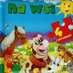 Na wsi. 4 układanki całokartonowa Anna Wiśniewska