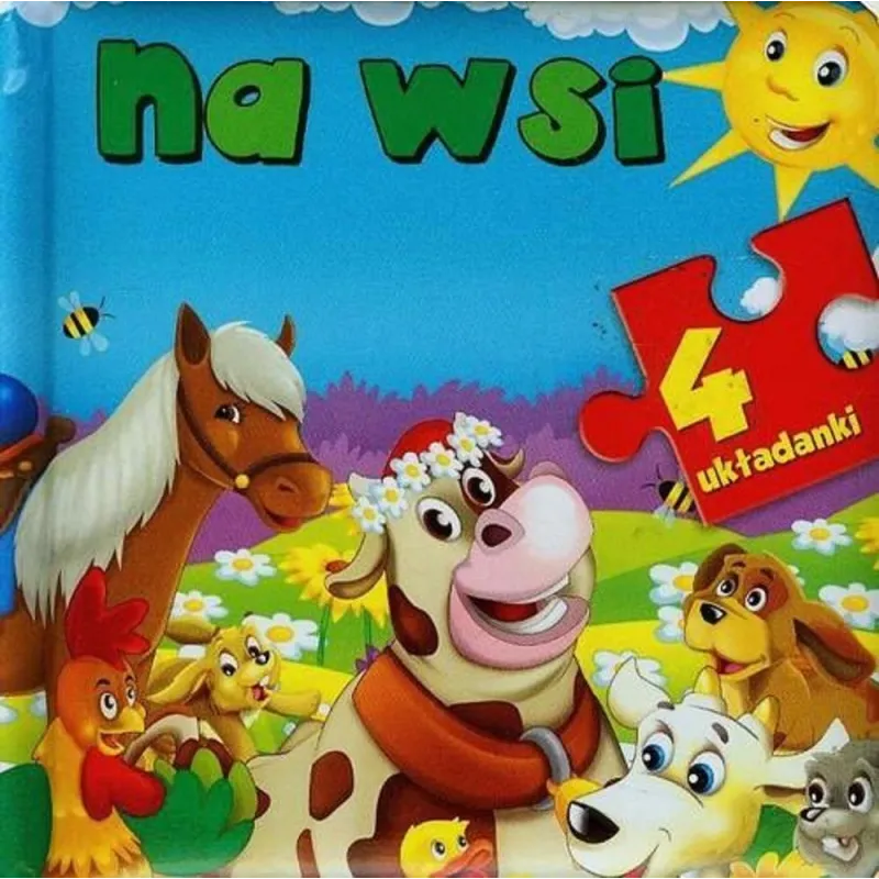Na wsi. 4 układanki całokartonowa Anna Wiśniewska