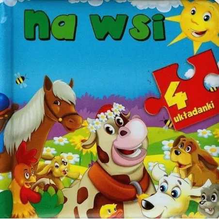 Na wsi. 4 układanki całokartonowa Anna Wiśniewska