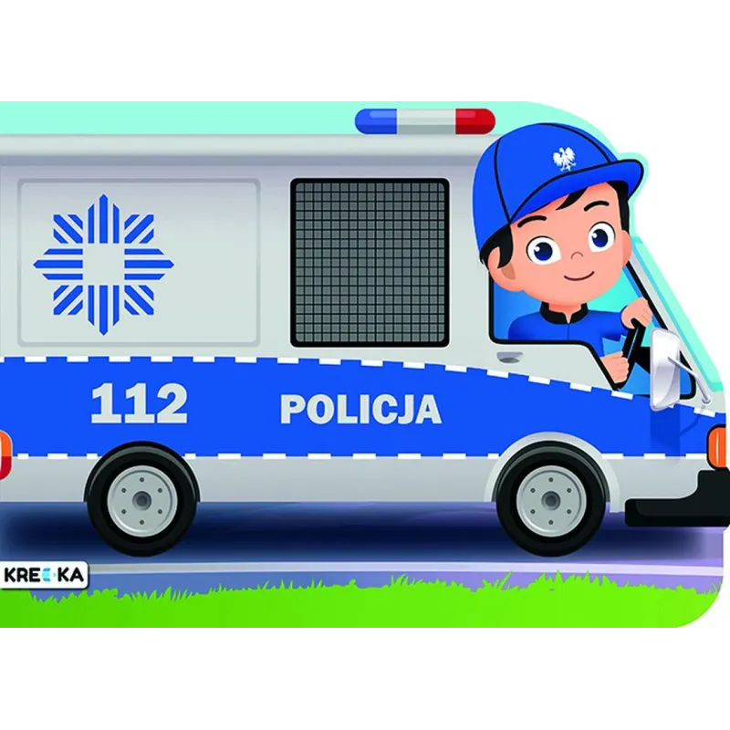 POLICJA. KOLOROWANKA Z NAKLEJKAMI