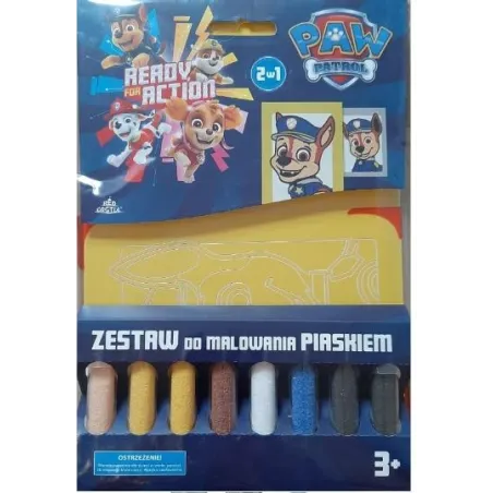 PSI PATROL. ZESTAW DO MALOWANIA PIASKIEM 3+