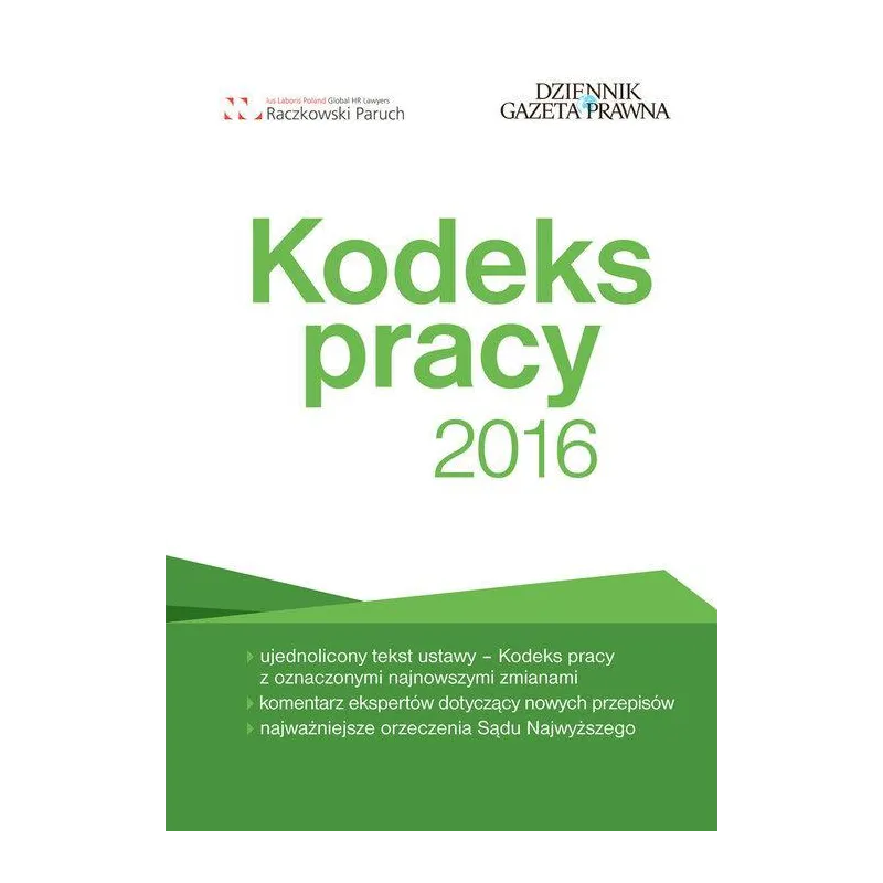KODEKS PRACY 2016 Sławomir Paruch, Robert Stępień - Infor