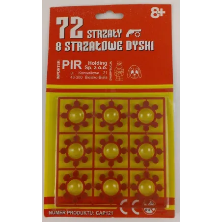 NABOJE KAPISZONY DO ZABAWEK 72 STRZAŁY