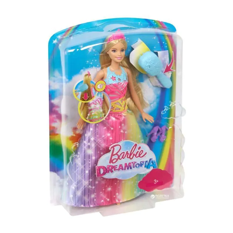 LALKA BARBIE DREAMTOPIA MAGICZNE WŁOSY 3+
