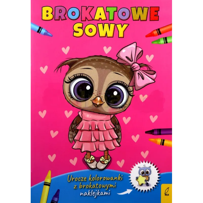 BROKATOWE SOWY. UROCZE KOLOROWANKI Z BROKATOWYMI NAKLEJKAMI