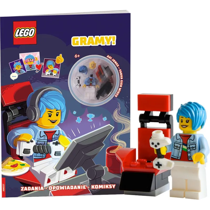 LEGO GRAMY! ZADANIA OPOWIADANIE KOMIKSY + FIGURKA 6+