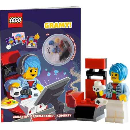 LEGO GRAMY! ZADANIA OPOWIADANIE KOMIKSY + FIGURKA 6+