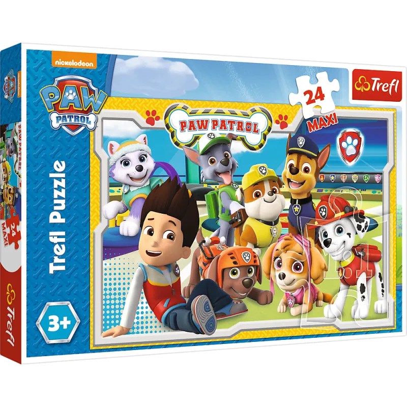 WESOŁA DRUŻYNA PSI PATROL MAXI PUZZLE 24 ELEMENTY  3+