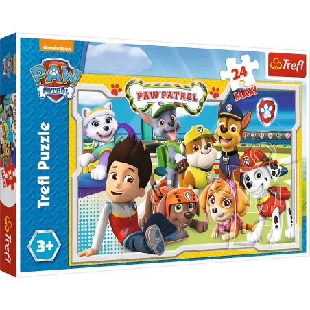 Wesoła Drużyna Psi Patrol Maxi Puzzle 24 Elementy 3+ Wesoła Drużyna Psi Patrol Maxi Puzzle 24 Elementy 3+