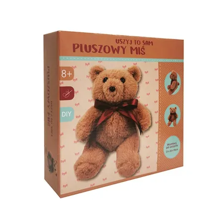 PLUSZOWA MASKOTKA DIY MIŚ ZESTAW KREATYWNY 8+