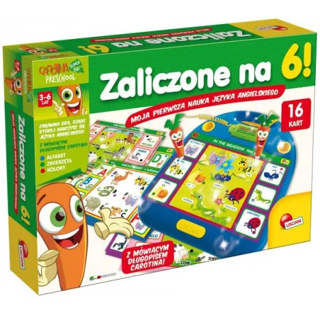 ZALICZONE NA 6! MOJA PIERWSZA NAUKA JEZYKA ANGIELSKIEGO ZABAWKA EDUKACYJNA 3-6 LAT